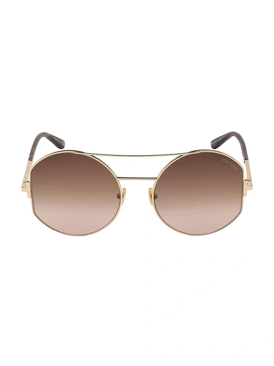 Shop Tom Ford Women's Dolly 60mm Aviator Sunglasses In Beige