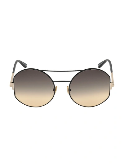 Shop Tom Ford Dolly 60mm Aviator Sunglasses In Black