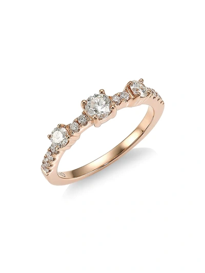 Shop Anita Ko Women's Collins 18k Rose Gold & Diamond Ring