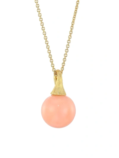Shop Marco Bicego Africa 18k Yellow Gold & Pink Opal Pendant Necklace