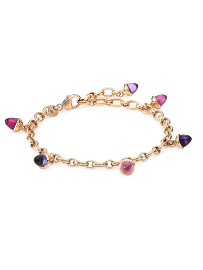 Shop Tamara Comolli Women's Mikado 18k Rose Gold & Multi-stone Acorn Charm Bracelet