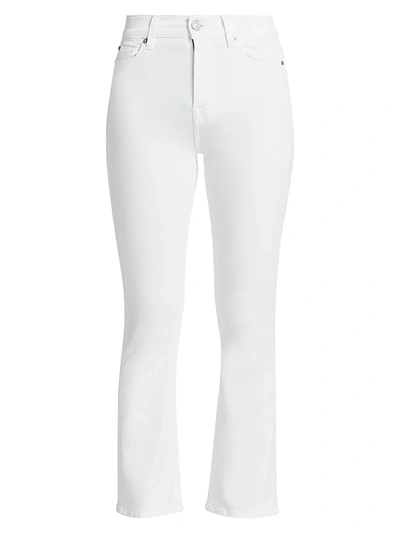 Shop 7 For All Mankind Women's High-rise Stretch Slim Kick-flare Jeans In Luxe White
