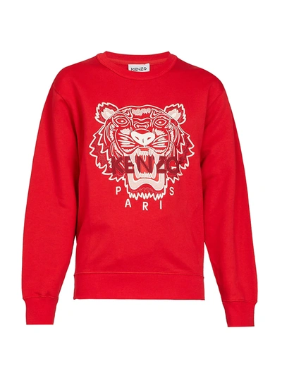 Shop Kenzo Classic Tiger Sweatshirt In Cherry