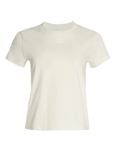 Shop Alexander Wang T Foundation Shrunken T-shirt In White