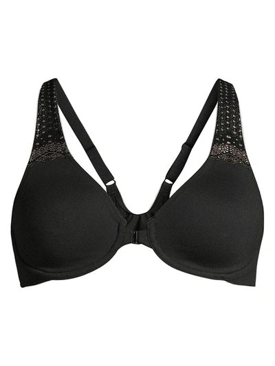 Shop Wacoal Soft Embrace Front Close Bra In Black