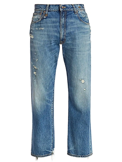 Shop R13 Women's Distressed Boyfriend Jeans In Bain With Rips