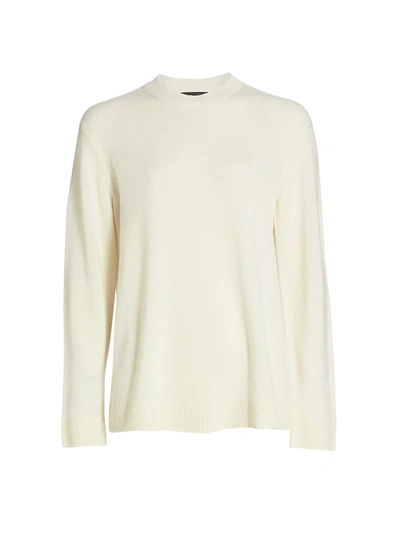 Shop Theory Women's Cashmere Crewneck Sweater In Ivory