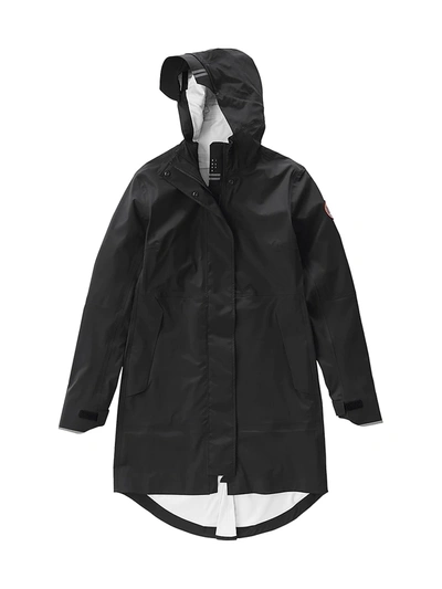 Shop Canada Goose Salida Waterproof Rain Jacket In Black