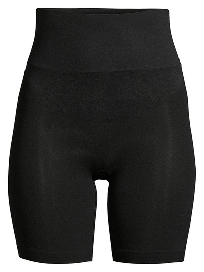 Shop Yummie Cooling Fx Mid-waist Thigh Shaper In Black