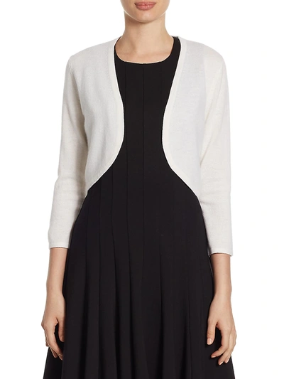 Shop Saks Fifth Avenue Collection Cropped Cashmere Bolero In China White