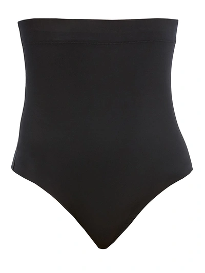 Shop Spanx Women's Suit Your Fancy High-rise Shaping Thong In Very Black