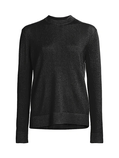 Shop Theory Cashmere Crewneck Sweater In Black