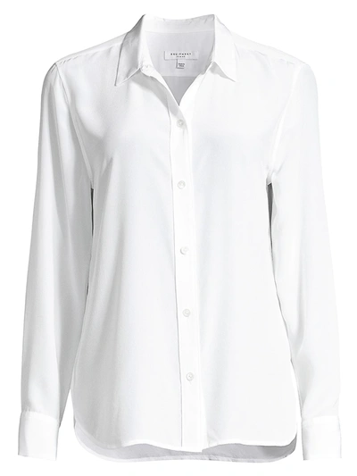 Shop Equipment Women's Leema Silk Shirt In Bright White