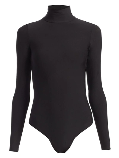 Shop Commando Women's Butter Turtleneck Bodysuit In Black