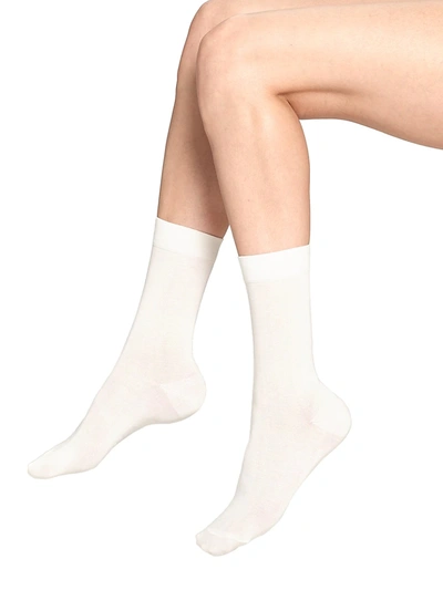 Shop Falke Women's Cotton Touch Socks In Off White