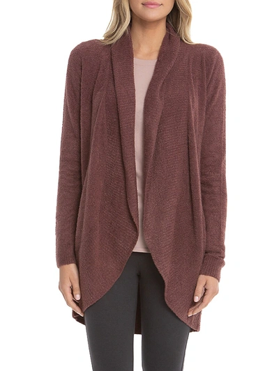 Shop Barefoot Dreams The Cozy Chic Lite Circle Cardigan In Rosewood