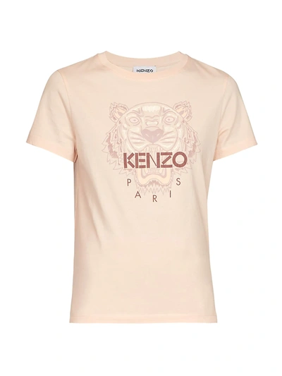 Shop Kenzo Tiger Classic T-shirt In Faded Pink