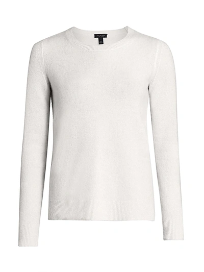 Shop Saks Fifth Avenue Collection Featherweight Cashmere Sweater In China White
