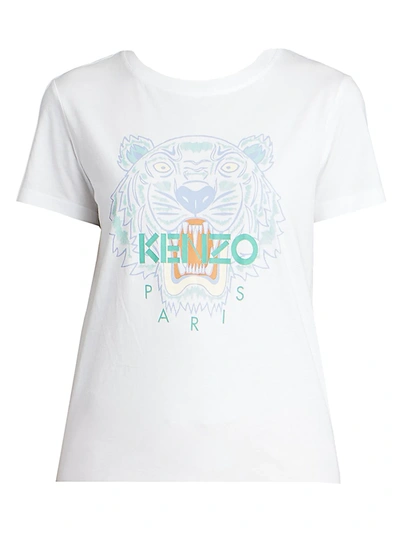Shop Kenzo Classic Tiger Graphic Tee In White