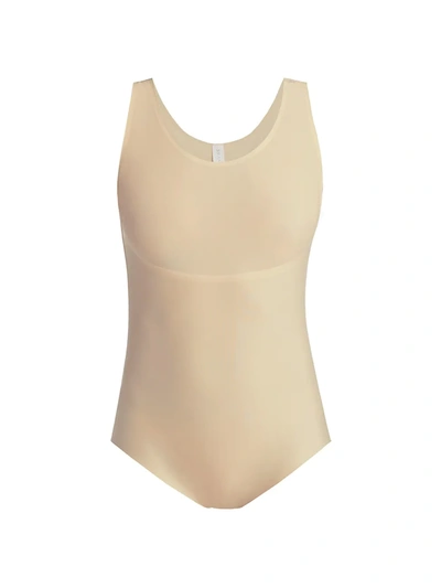 Shop Spanx Thinstincts Panty Bodysuit In Soft Nude