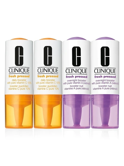 Shop Clinique Fresh Pressed Clinical Daily + Overnight Boosters With Pure Vitamins C 10% + A (retinol)