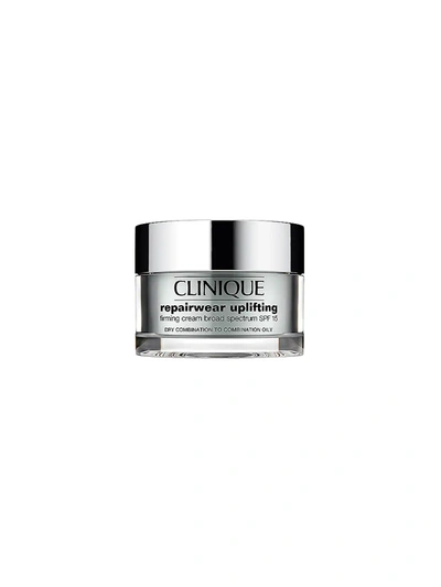 Shop Clinique Women's Repairwear Uplifing Firming Cream Broad Spectrum Dry Combination To Combination Oily Spf 15 In Size 1.7 Oz. & Under