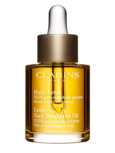 Shop Clarins Women's Lotus Balancing & Hydrating Natural Face Treatment Oil