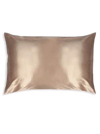 Shop Slip Women's Silk Pillowcase In Caramel