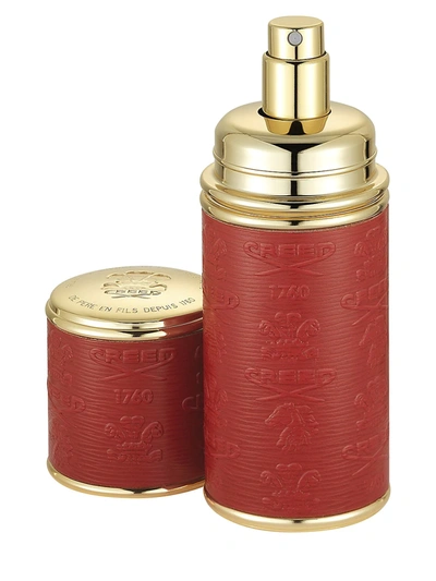 Shop Creed Red With Gold Trim Leather Deluxe Atomizer