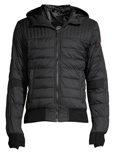 Shop Canada Goose Cabri Hooded Puffer Jacket In Black
