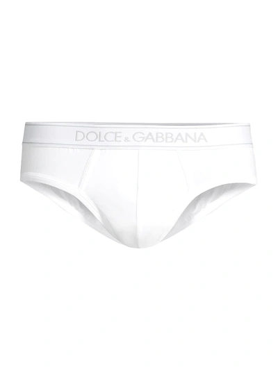 Shop Dolce & Gabbana Pure Midi Briefs In White
