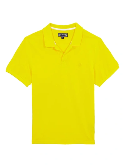 Shop Vilebrequin Palan Piqué Polo Shirt In Safran