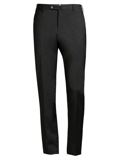 Shop Pt01 Men's Traveller Slim-fit Performance Wool Trousers In Grey