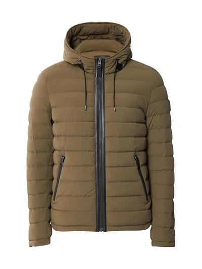 Shop Mackage Mike Down Puffer Jacket In Army