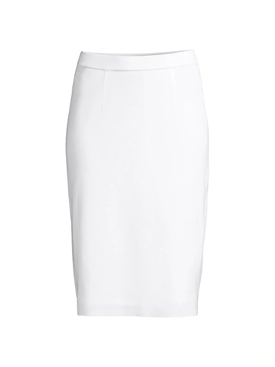 Shop Misook Men's Straight Pencil Skirt In White