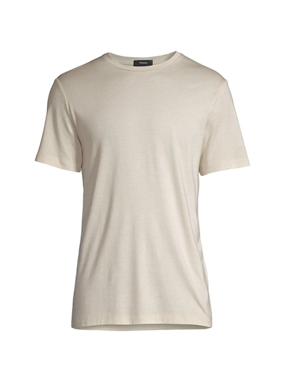 Shop Theory Regular-fit Clean Silk & Cotton T-shirt In Puff