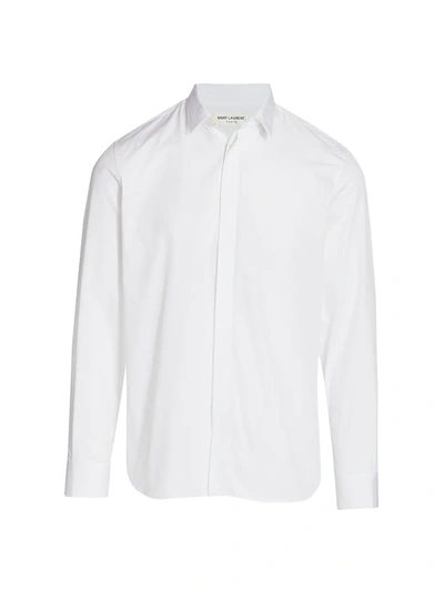Shop Saint Laurent Lightweight Sport Shirt In White