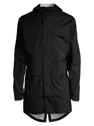 Shop Canada Goose Men's Seawolf Rain Jacket In Black