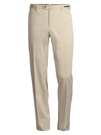 Shop Pt01 Men's Slim-fit Silk-blend Silkochino Trousers In Sand