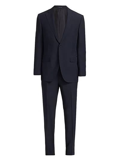 Shop Ermenegildo Zegna Leggerissimo Solid Wool-silk Suit In Blue