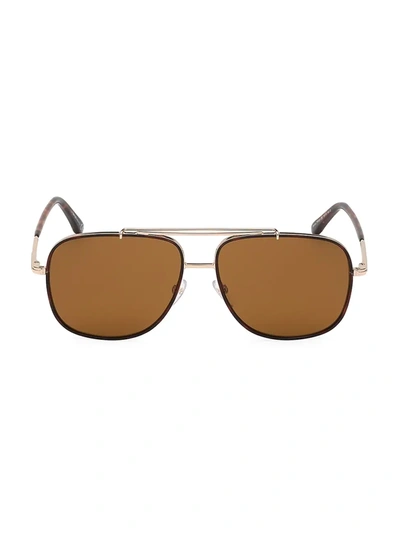 Shop Tom Ford Benton 58mm Aviator Sunglasses In Gold