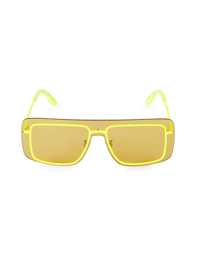 Shop Kenzo 147mm Shield Sunglasses In Yellow
