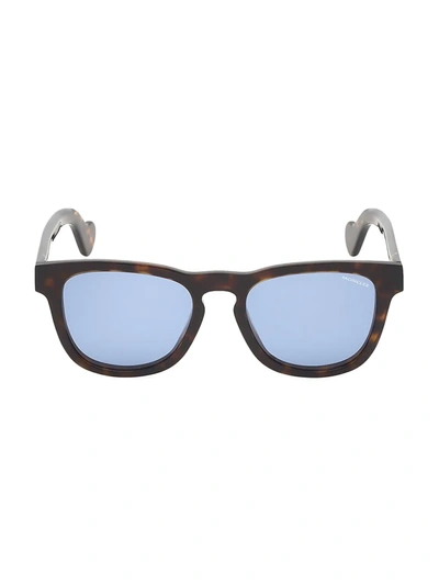 Shop Moncler 54mm Square Havana Sunglasses
