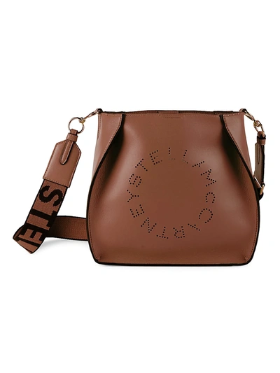Shop Stella Mccartney Women's Stella Logo Crossbody Bag In Cinnamon
