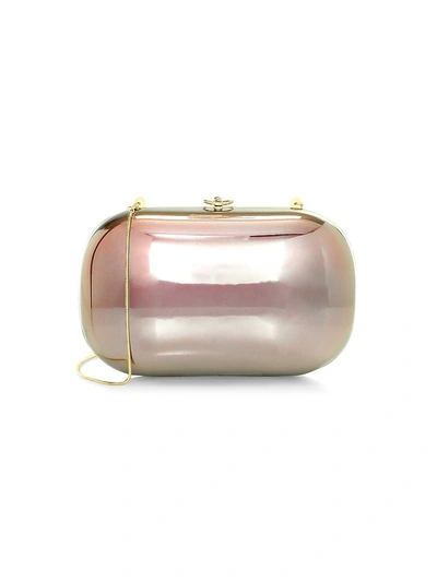 Shop Jeffrey Levinson Elina Plus 18k Yellow Gold & Aluminum Clutch In Mirrored