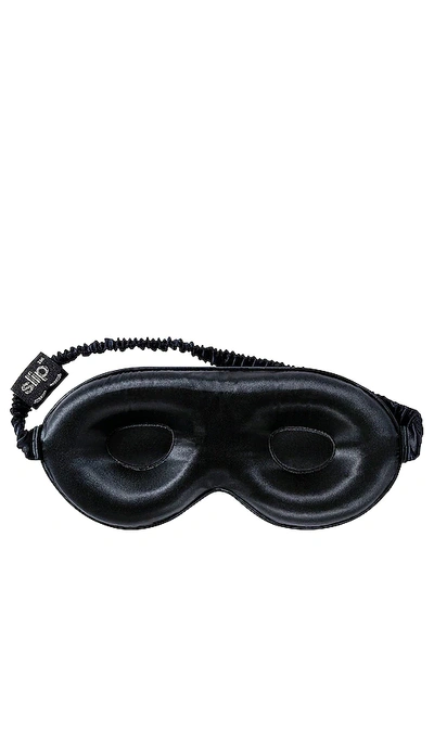 Shop Slip Pure Silk Lovely Lashes Contour Sleep Mask In 黑色