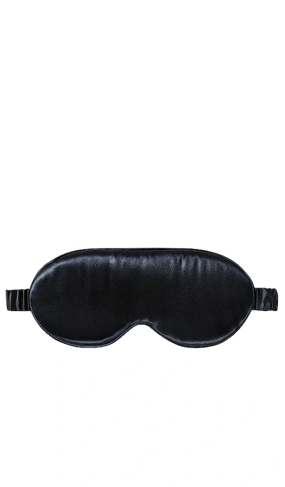 Shop Slip Pure Silk Lovely Lashes Contour Sleep Mask In 黑色