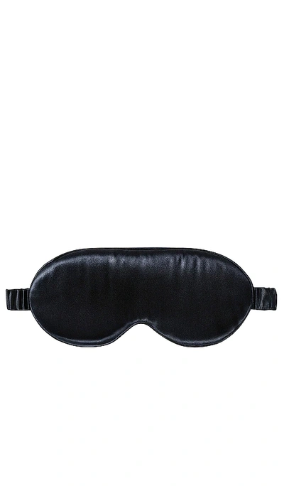 Slip Pure Silk Lovely Lashes Contour Sleep Mask In 黑色