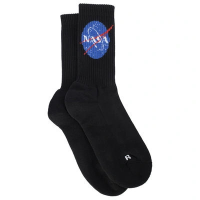 Shop Balenciaga Space Black Socks Nasa