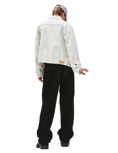 Shop Balenciaga Oversize Denim Jacket In White